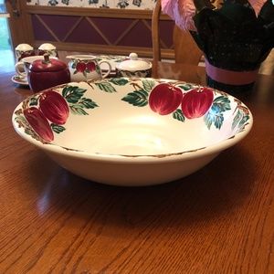 Large 13” Serving Bowl Apple Bella Roma Nancy Calhoun Tuscan Farmhouse